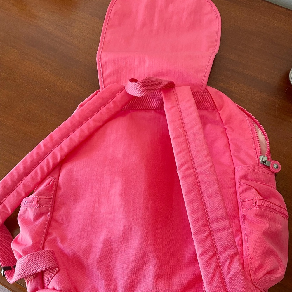 Pink Kipling Backpack With Keychain - image 4